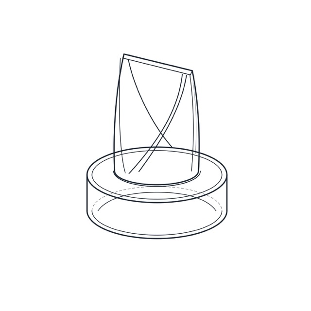 Sketch of a duckbill valve